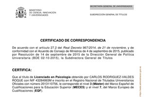 titulos oficiales carlos rodriguez psicologo