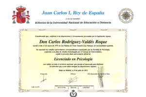 titulos oficiales carlos rodriguez psicologo